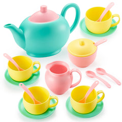 JOYIN tea pot with lid for imaginative pretend tea parties and role play
