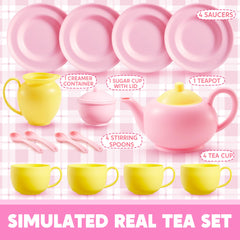 JOYIN cups and saucers for social pretend play.