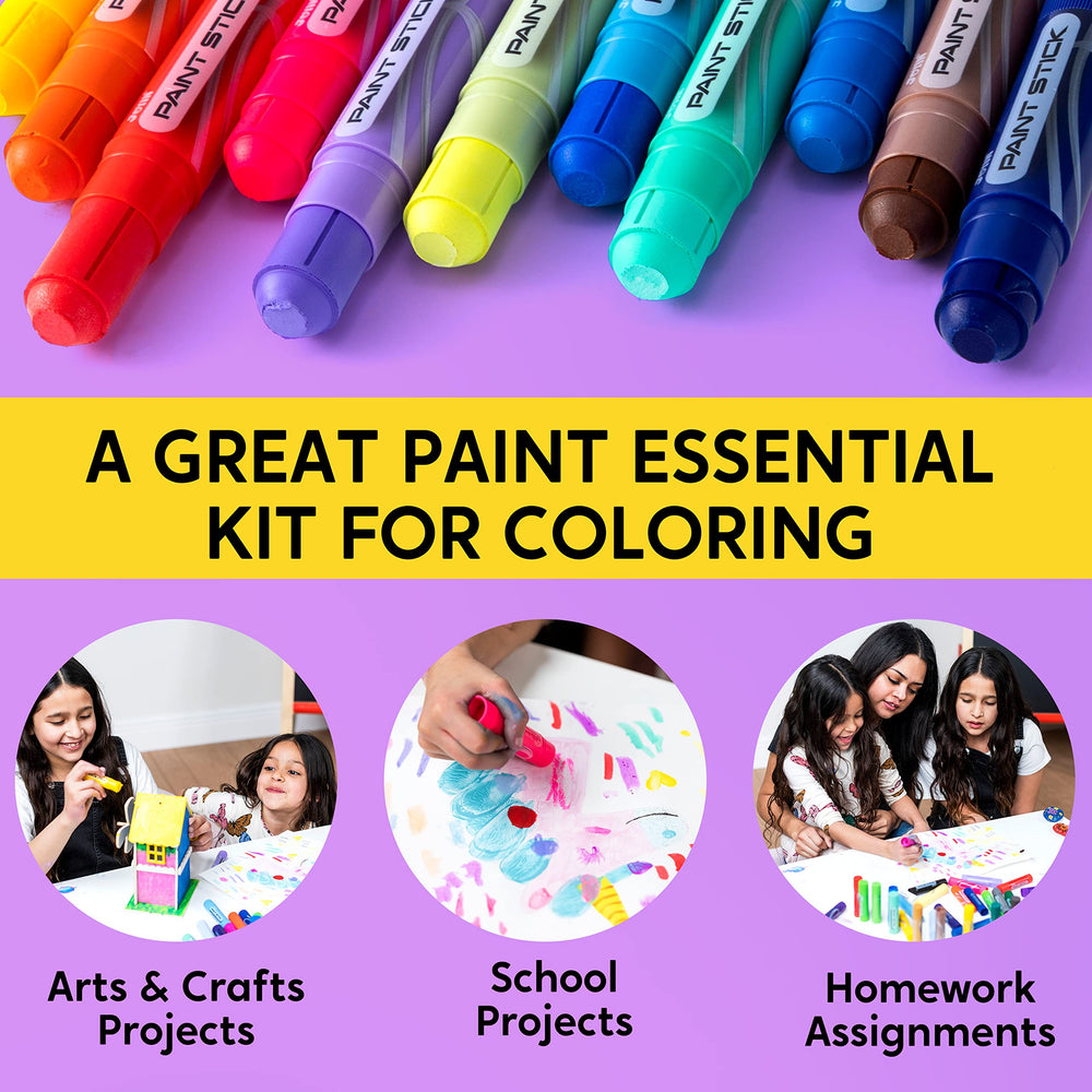 JOYIN tempera paint sticks are washable with soap and water after use.