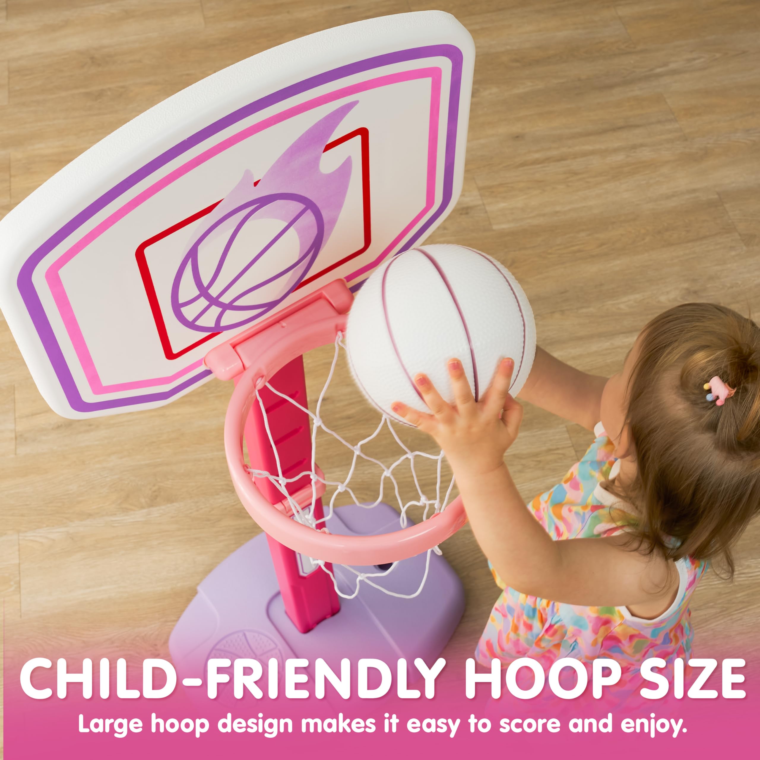 JOYIN toddler basketball hoop indoor and outdoor versatile use