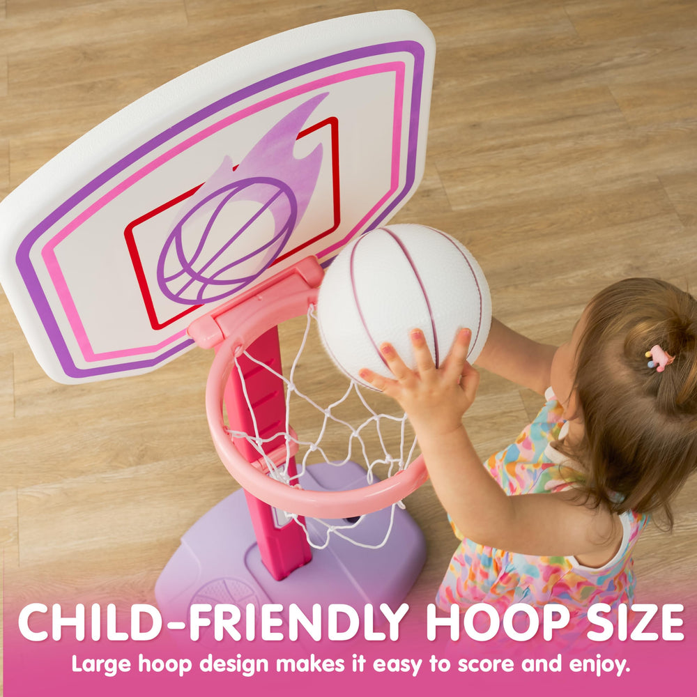 JOYIN toddler basketball hoop indoor and outdoor versatile use