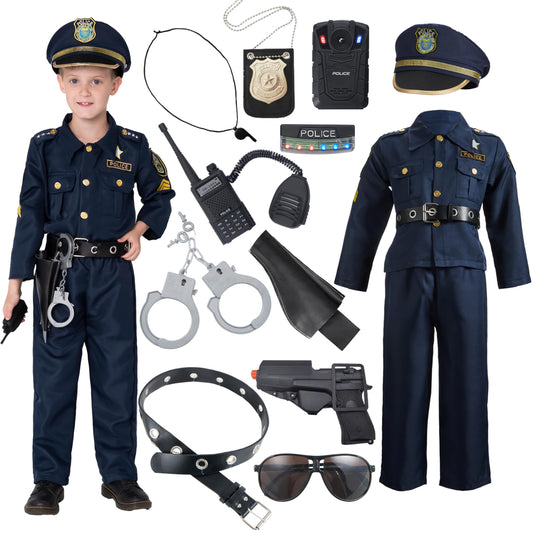 JOYIN toddler police costume set for imaginative play and dress-up