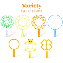 JOYIN tray-included bubble wands promote simple, mess-free bubble bursts.