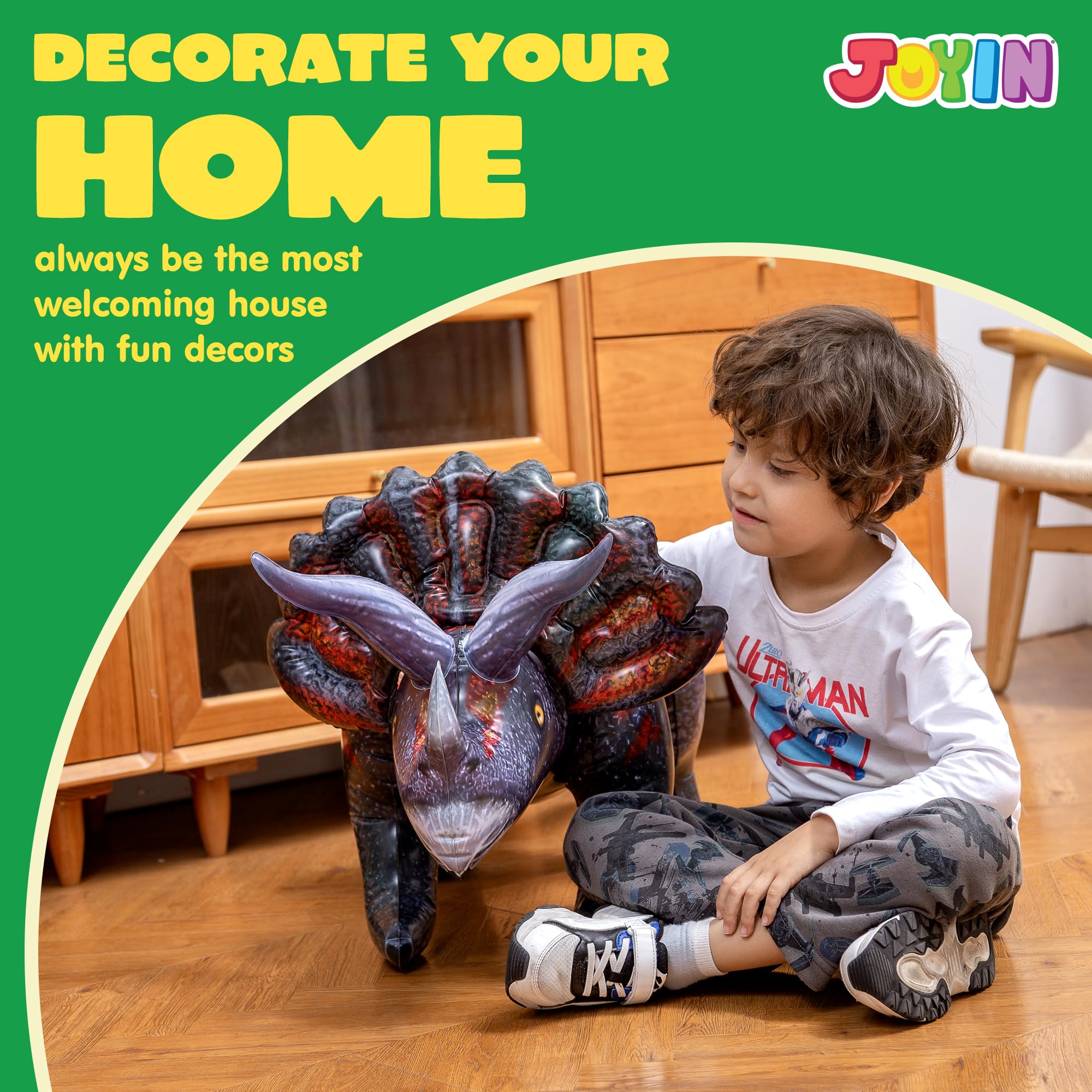JOYIN giant triceratops decor for birthday parties, classrooms, and events