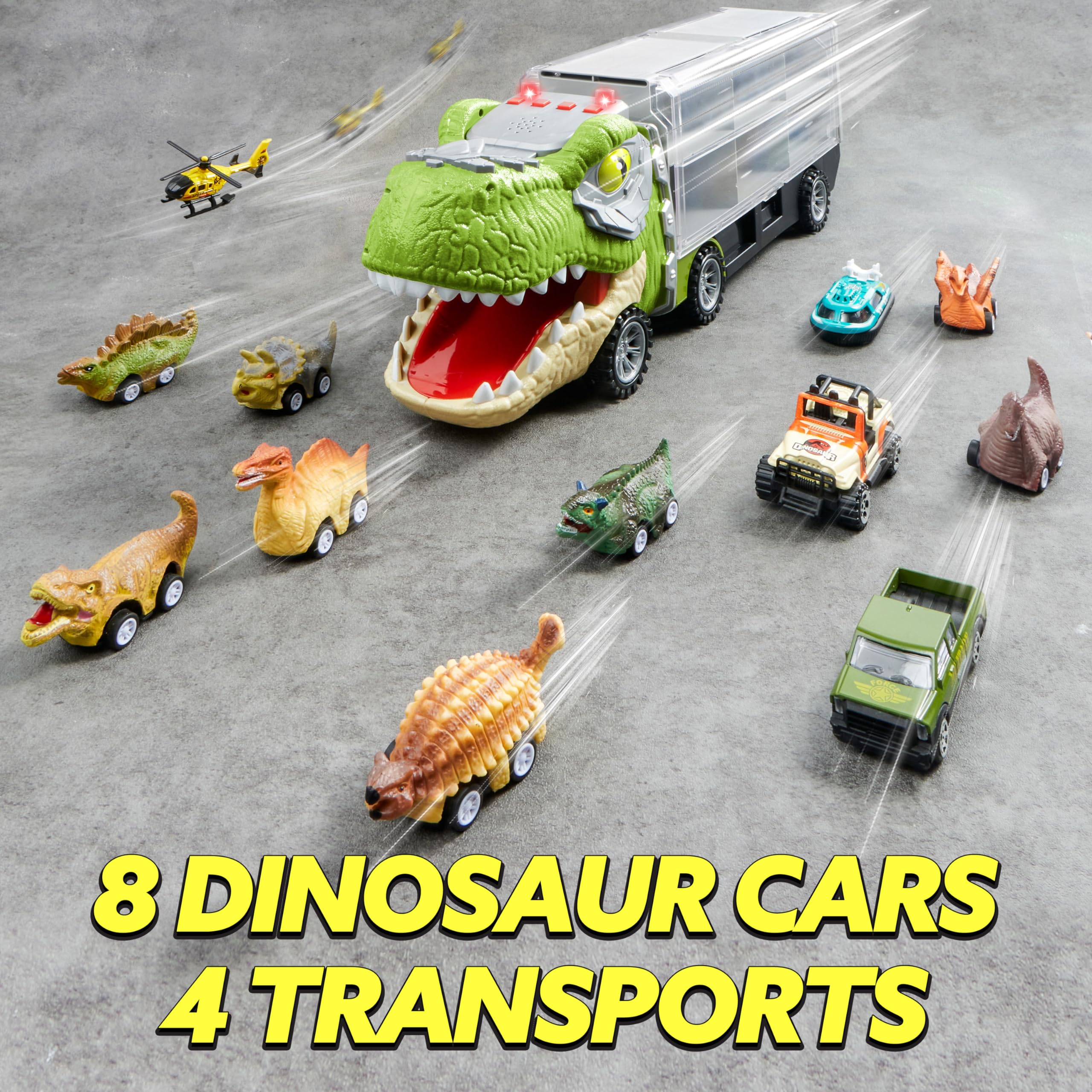 JOYIN truck head flip design allows easy vehicle storage and retrieval.