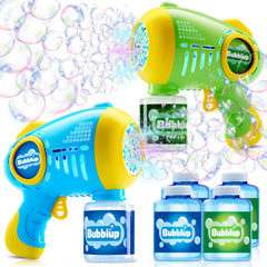 JOYIN two kids bubble guns for outdoor play and family fun.