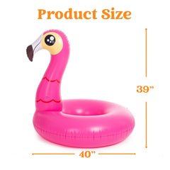 JOYIN unicorn pool float in water, spacious seat supports comfortable lounging.