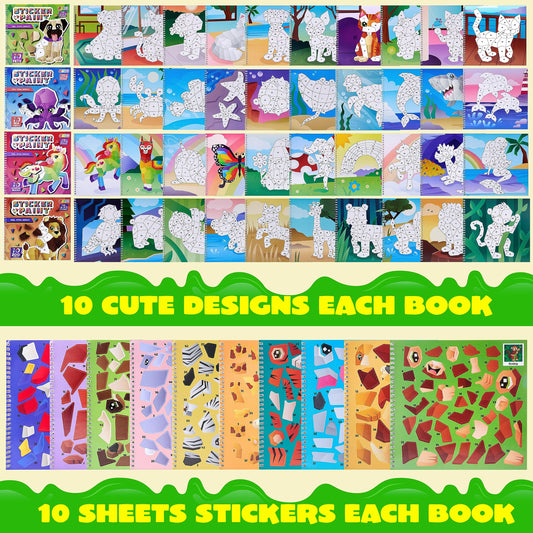 JOYIN unicorn sticker paint book page sparks imagination with bright colors and stickers