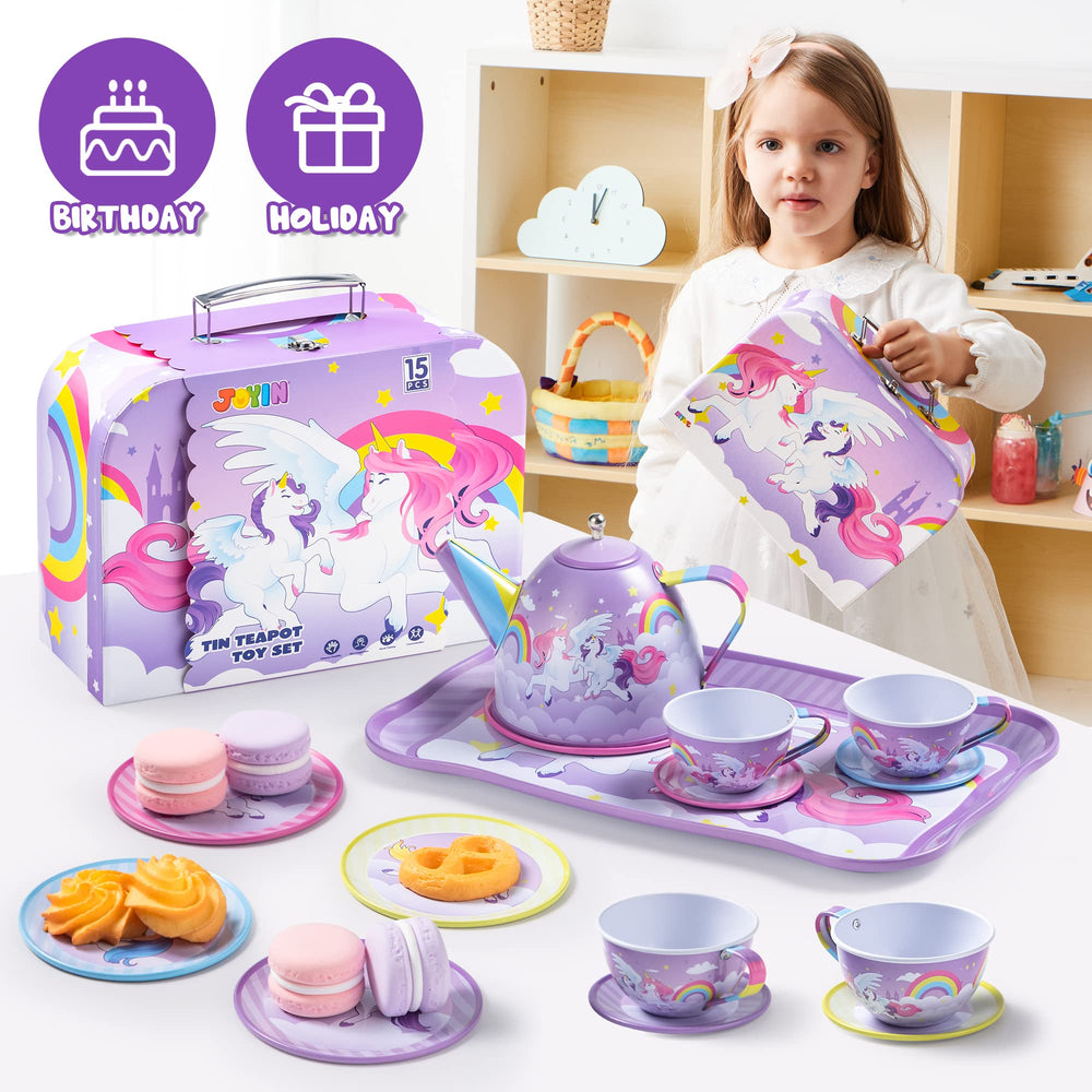 JOYIN unicorn tea set on a play surface sparks creative rituals.