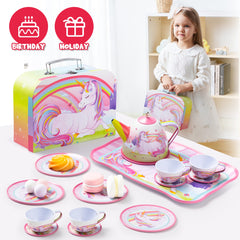 JOYIN unicorn tea set ideal for imaginative playrooms and themed parties