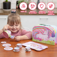 JOYIN unicorn tea set large plate for sharing desserts with friends