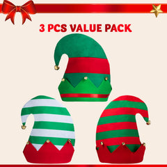 JOYIN unisex elf hats fit kids to adults for versatile holiday costumes