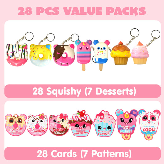 JOYIN Valentine dessert squishy popsicles close-up, tactile play boosts focus during lessons.
