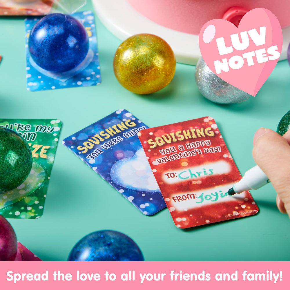 JOYIN Valentine stretchy ball glitter green for interactive activities and calming use.