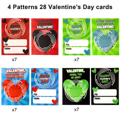 JOYIN valentines-spinner-detailed-design highlights four color options for classroom use