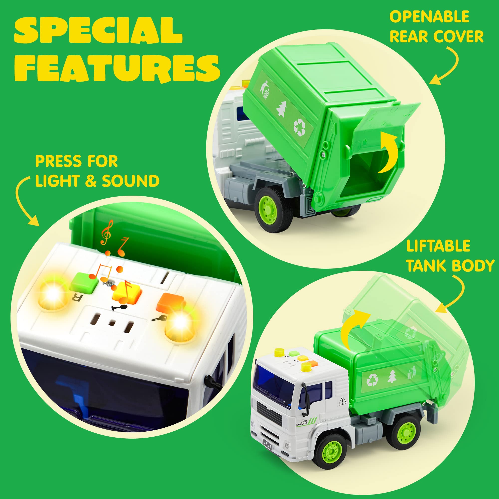 JOYIN vehicle toy set box shows all four vehicles ready.