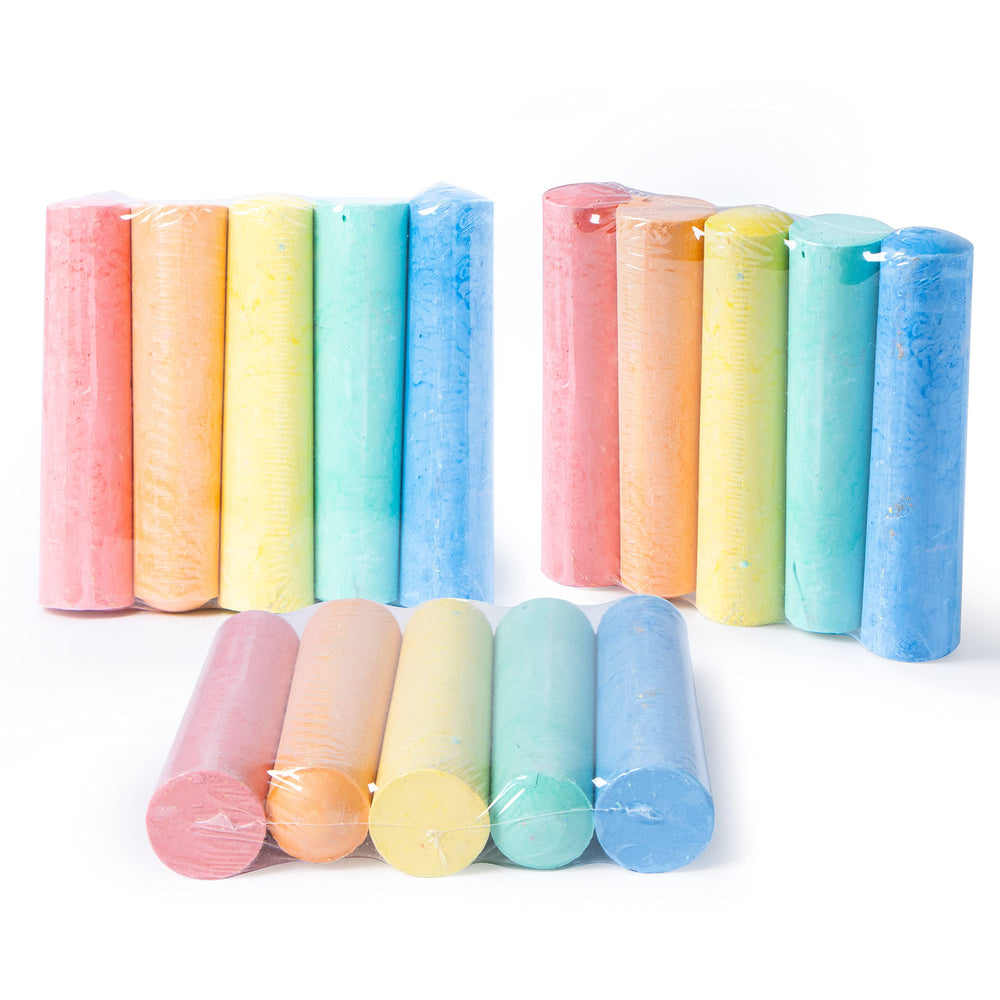 JOYIN washable chalk for outdoor art, easy surface cleanup.