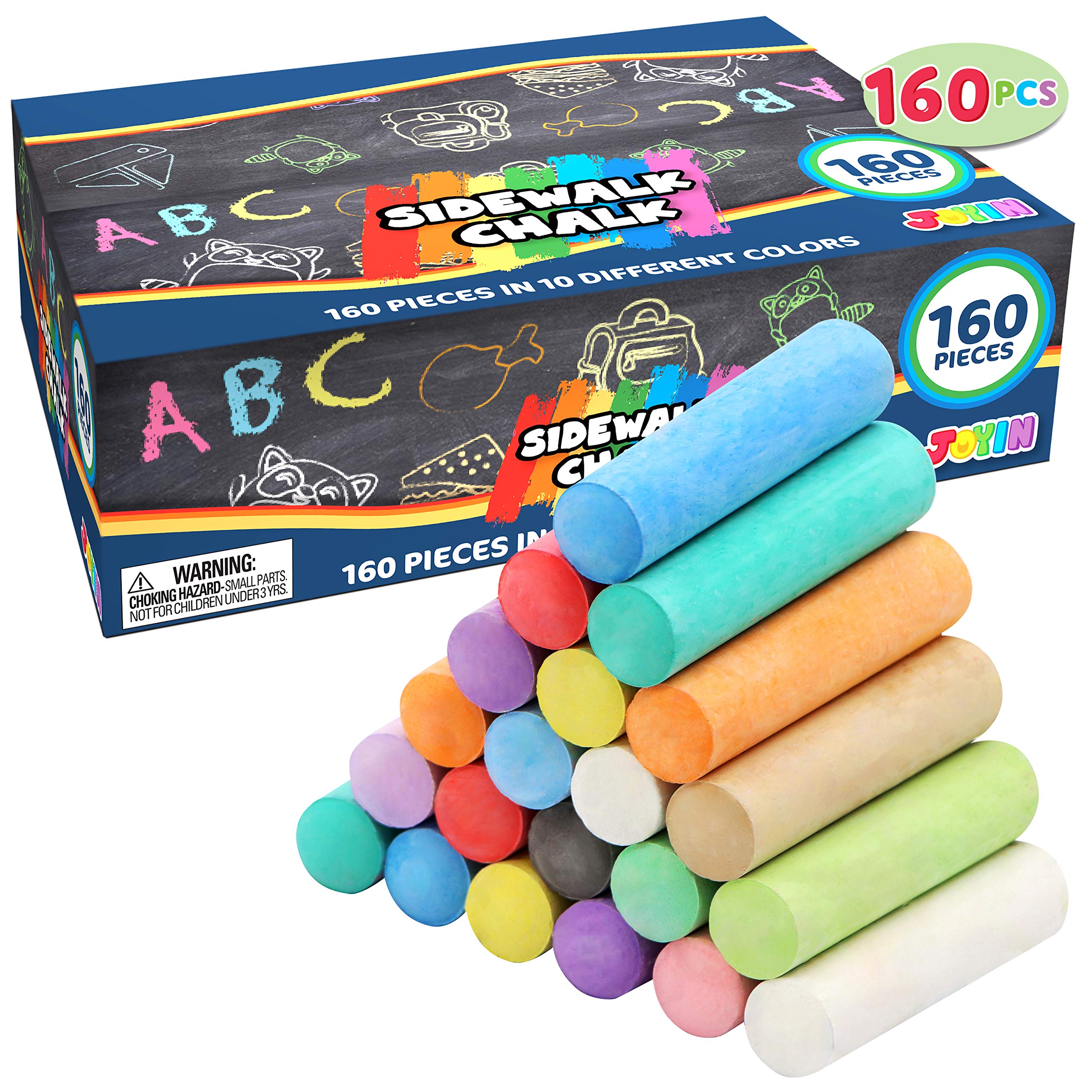 JOYIN washable chalks wipe away with water for quick cleanup