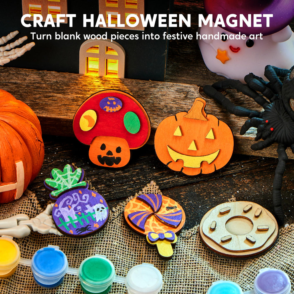 JOYIN wooden-food magnets designs bring tasty-themed crafting to life.