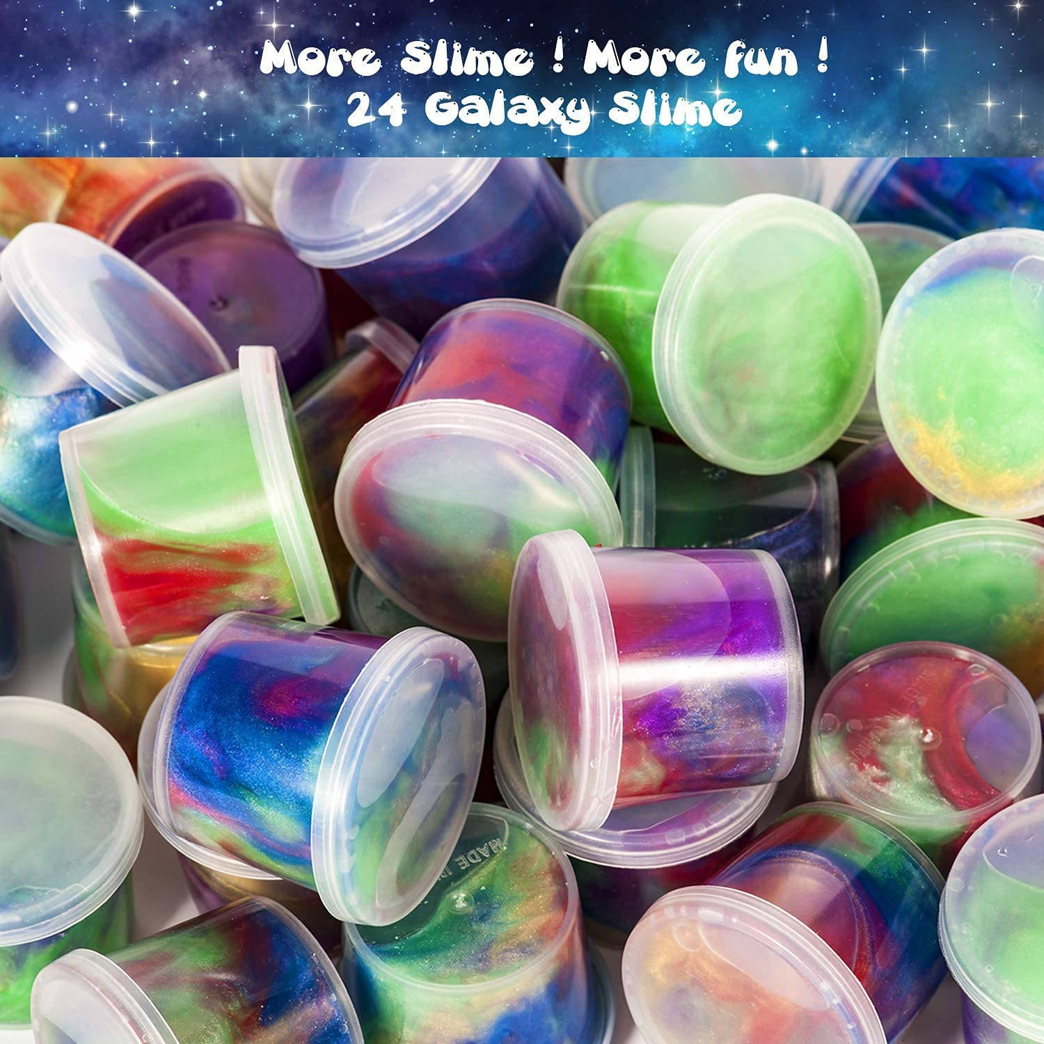 Joyjoz galaxy slime color swirl highlighting unicorn-inspired hues