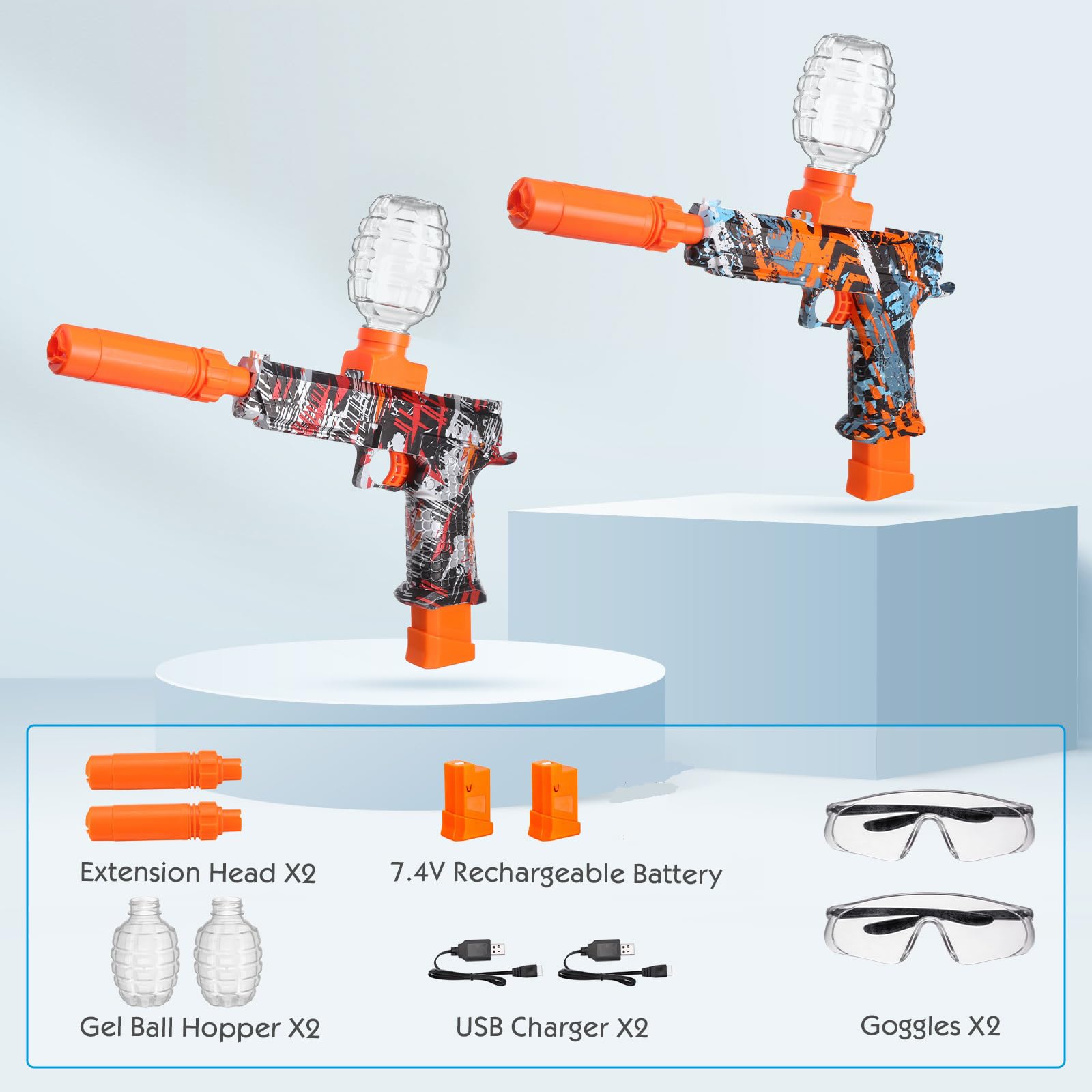 Joykey Splatter Blaster in outdoor action scene for team games