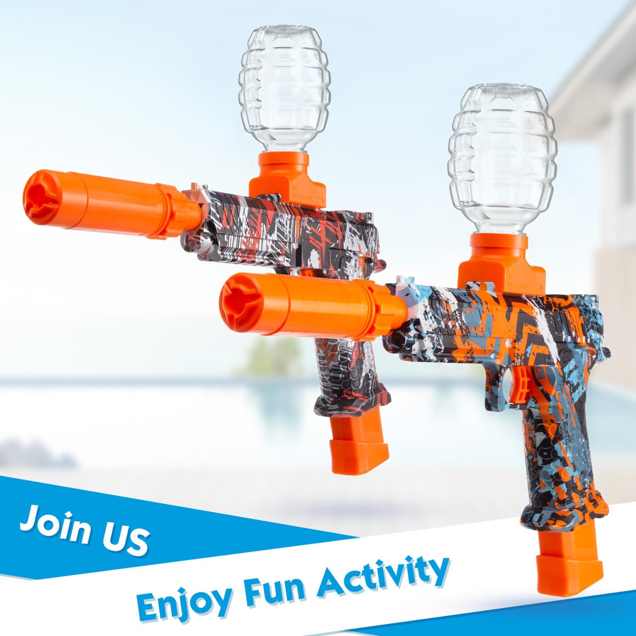Joykey Splatter Blaster battery compartment detail enabling quick setup