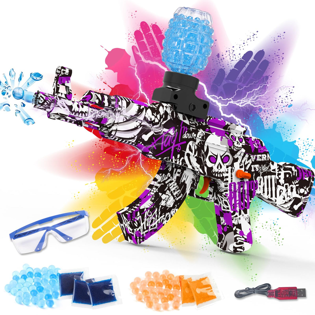 JOYNAS electric gel ball blaster in action for fast outdoor battles.