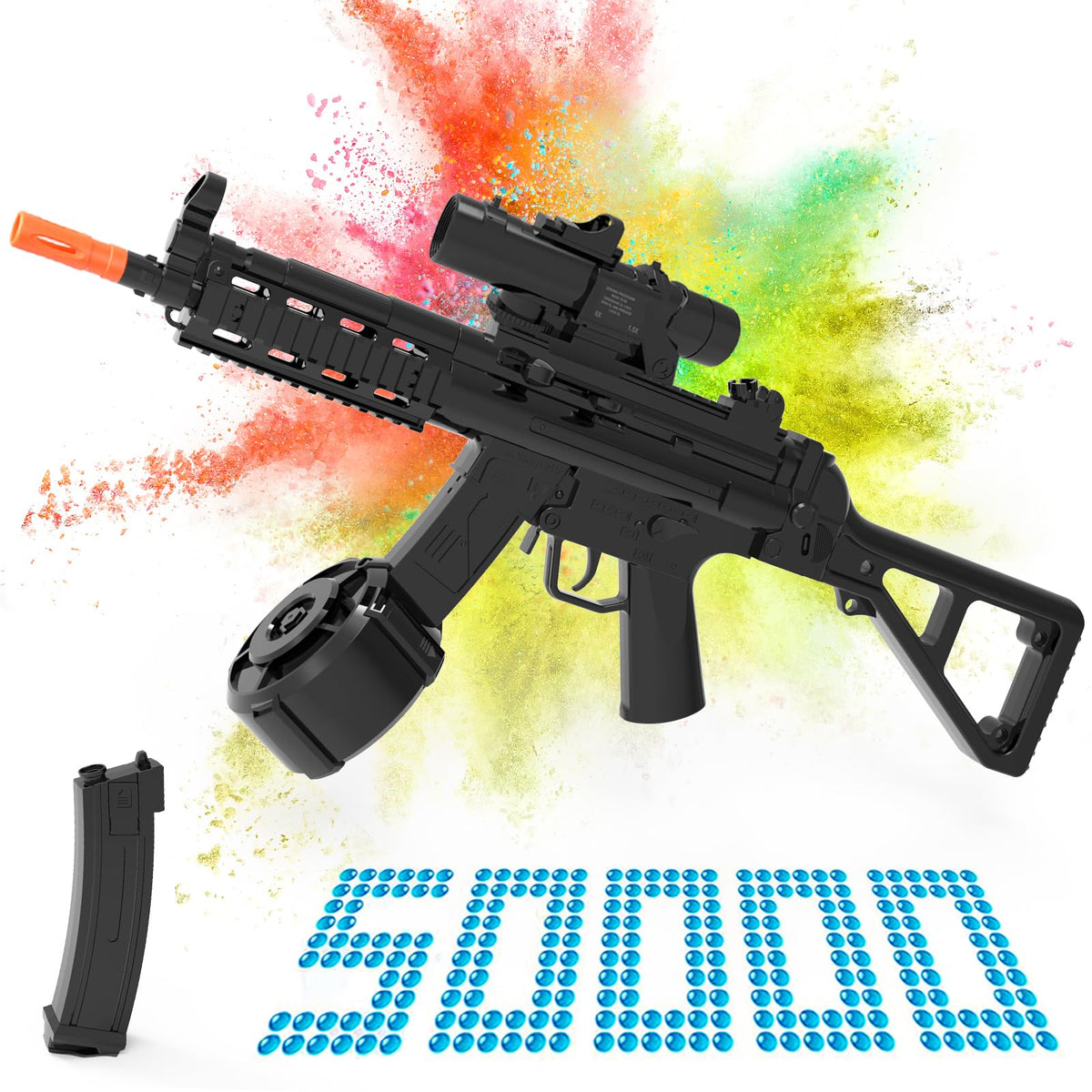 JOYNAS electric gel ball blaster front view for outdoor battles
