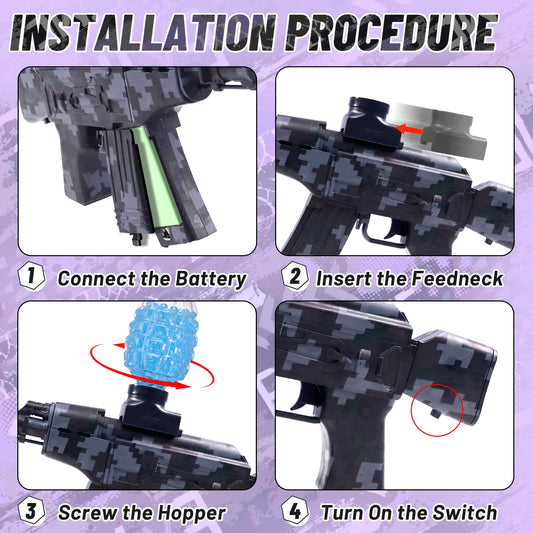 JOYNAS 500-round hopper supports continuous action in team games.