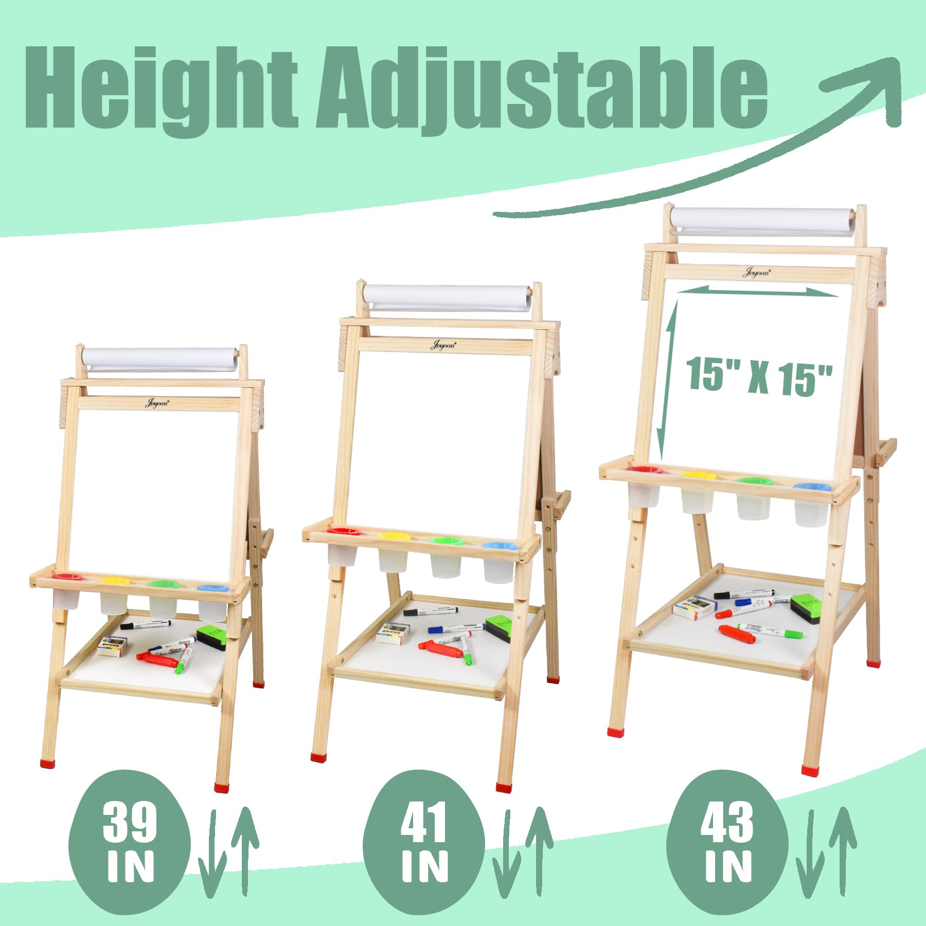 Joyooss Art Easel with dry erase whiteboard for quick sketches and notes