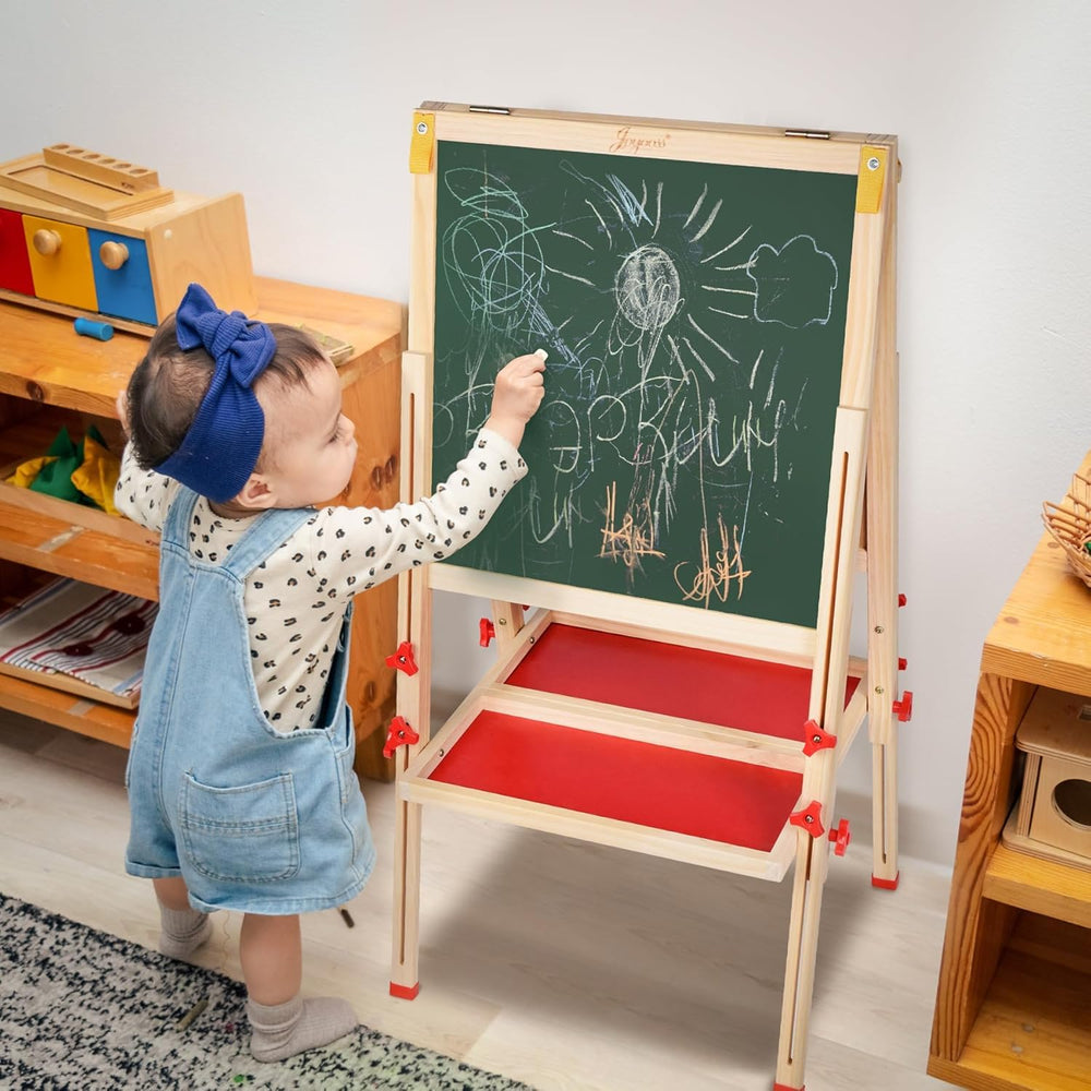 Joyooss Art Easel supports imaginative play and learning at home.