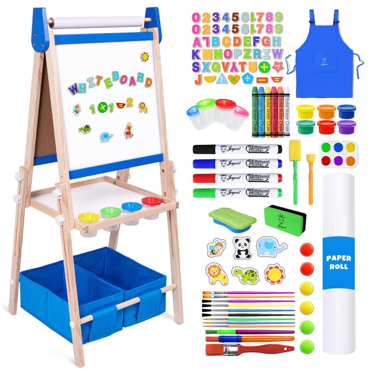 Joyooss art easel with kids drawing whiteboard for creative learning
