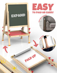 JOYOOSS Art Easel magnetic buttons securing art and accessories