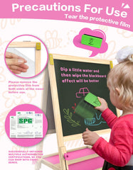 Joyooss Art Easel made from safe pine wood with rounded edges.