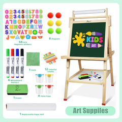 Joyooss Art Easel storage trays and cups organize drawing supplies