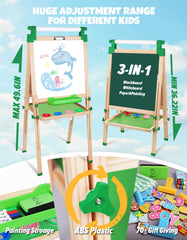JOYOOSS chalkboard side ready for colorful chalk drawings and games