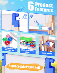 Joyooss wooden frame provides a sturdy, safe play space