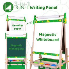 Joyooss adjustable-height easel grows with children for comfortable use.