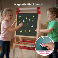 JOYOOSS LED easel features paper roll for quick sketches and notes.