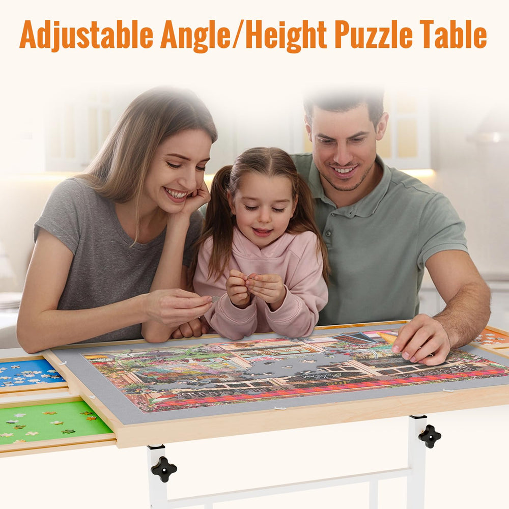 JoyPcsTable portable puzzle table suitable for game rooms, living rooms, or bedrooms.