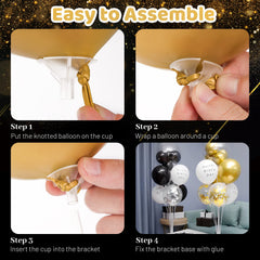 JOYPOP balloon stand multi-cup configuration enables flexible layouts.
