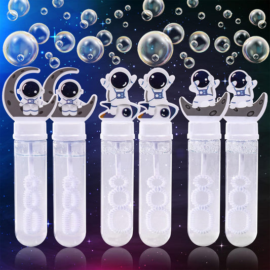 JOYYPOP color-rich bubbles stream from wand, great for birthday party fun.