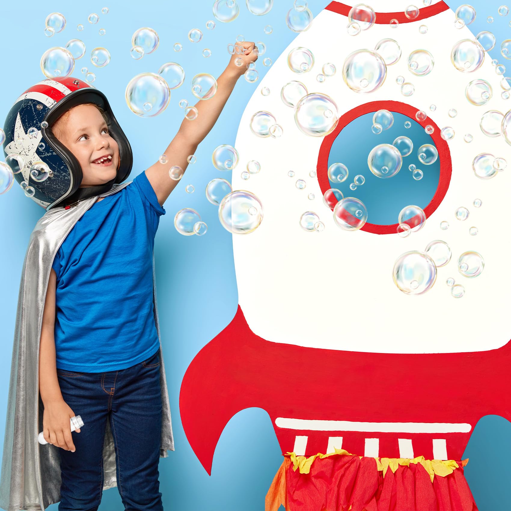 JOYYPOP space-themed bubbles brighten baby showers, birthdays, and picnics.