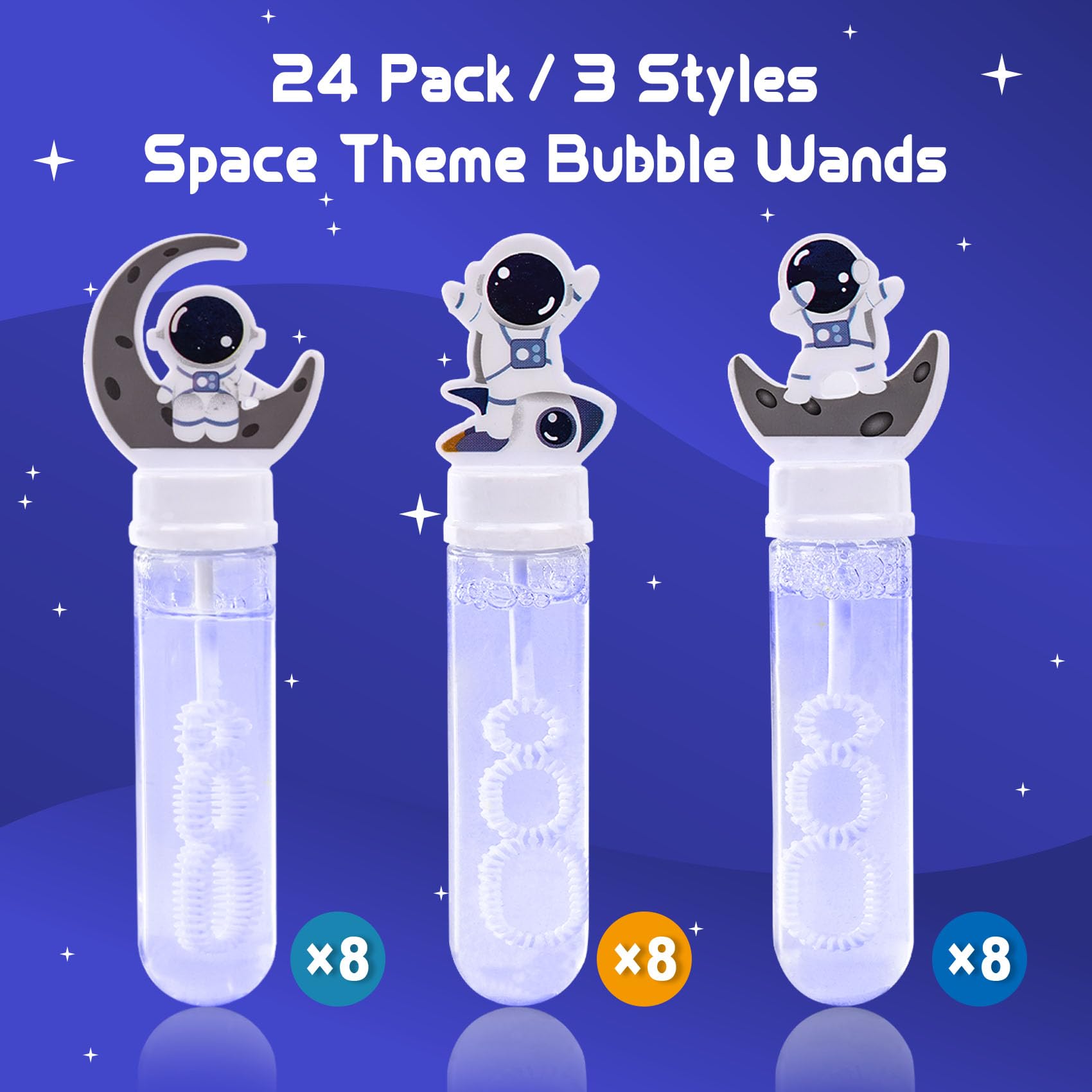JOYYPOP mini wand with three hole sizes for varied bubble sizes.