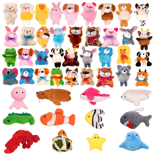 JoyRapt 48-pack stuffed animals assortment ready for classroom prizes