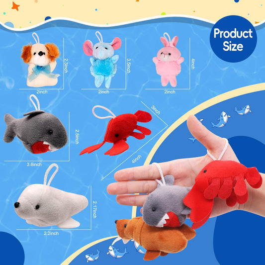 JoyRapt loop-design mini plushies hanging on a backpack