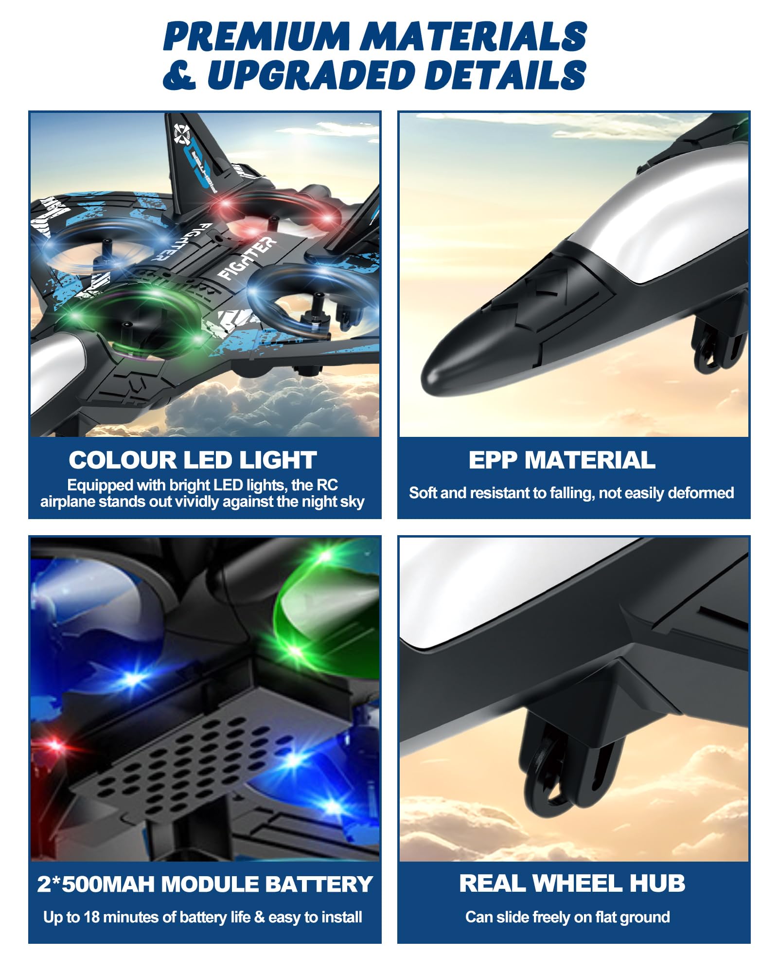 JoyRapt drones soft foam EPP body resists tumbles