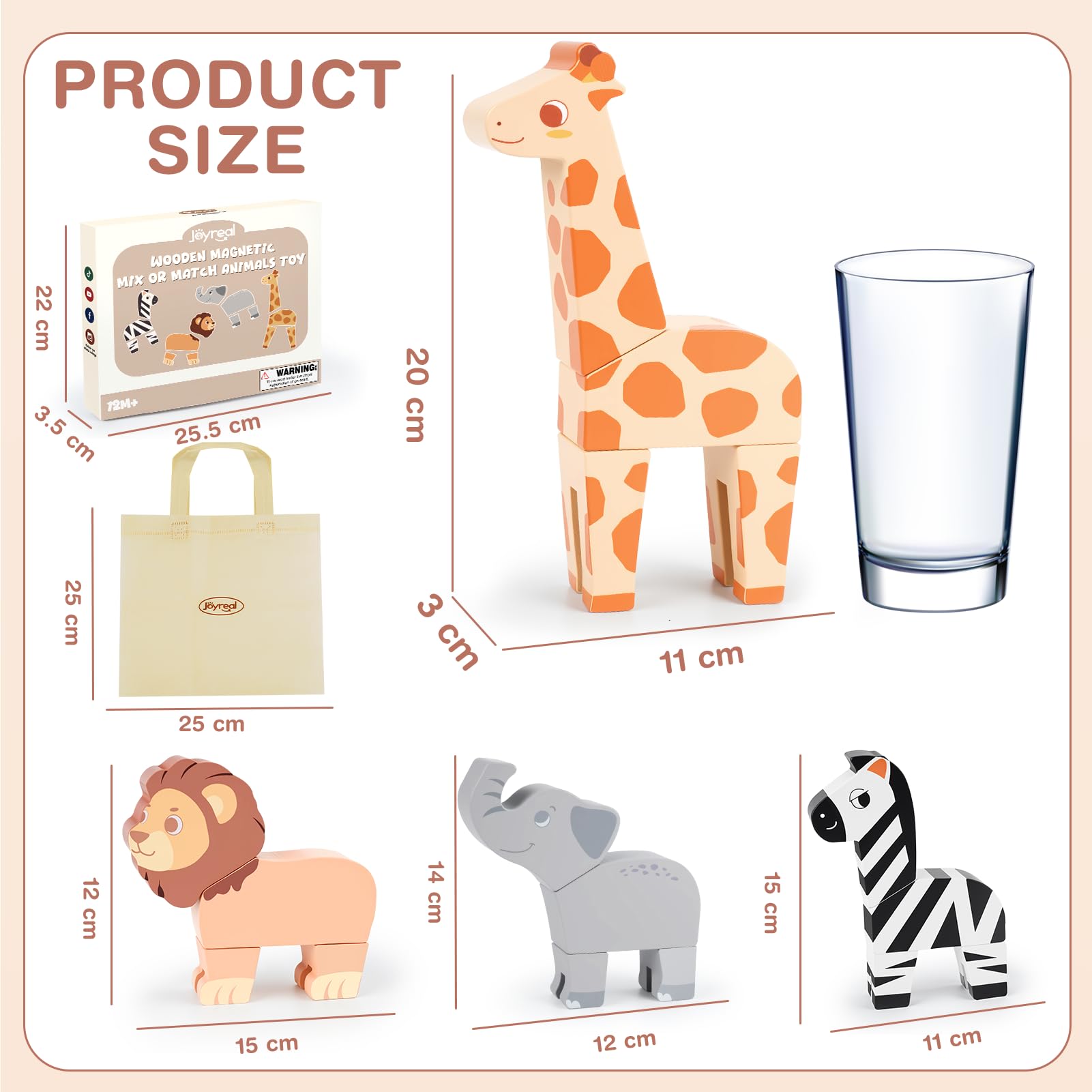 Joyreal educational gift for ages 1-5 supports imaginative play and motor skills.