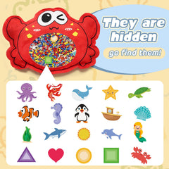 Joyreal Hide and Seek Busy Bag crab visual boosts fine motor skills and focus.