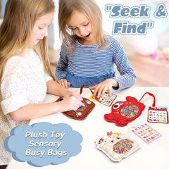 Joyreal Busy Bag prompts card visual supports learning through objects.